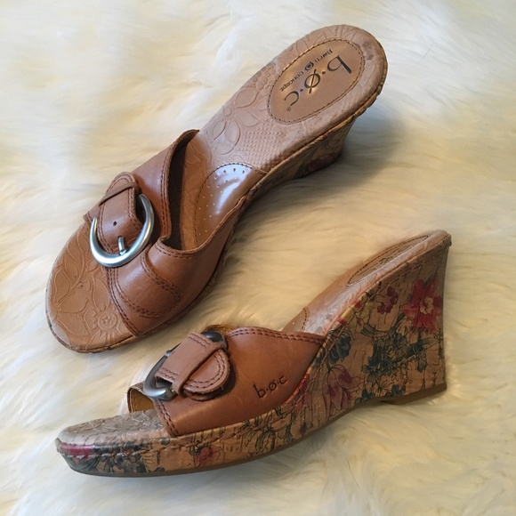 boc wedge sandals with flowers